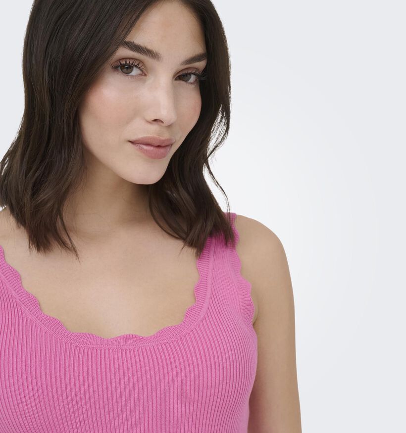 JDY Nanna Scallop Edge Roze Top voor dames (374857)