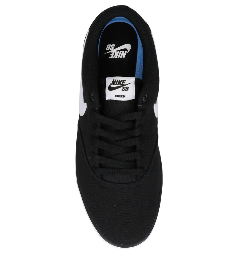 Nike SB Baskets de skate en Noir en textile (238266)