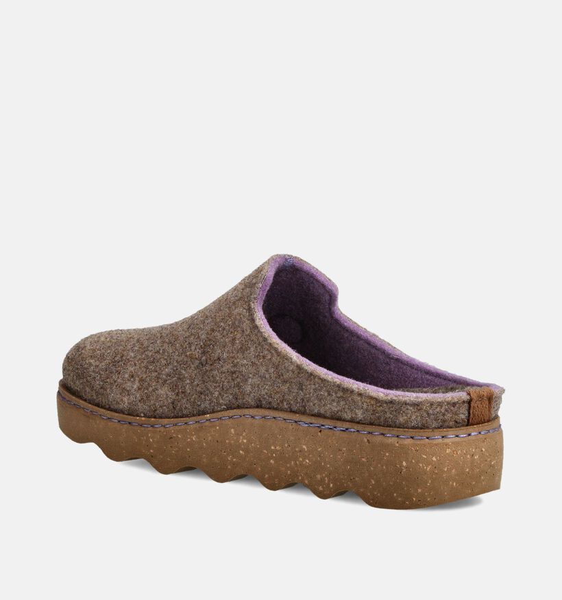 Rohde Foggia Taupe Open Pantoffels voor dames (379796) - geschikt voor steunzolen