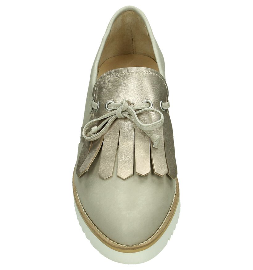 Tine's Chaussures slip-on en Écru en cuir (192351)