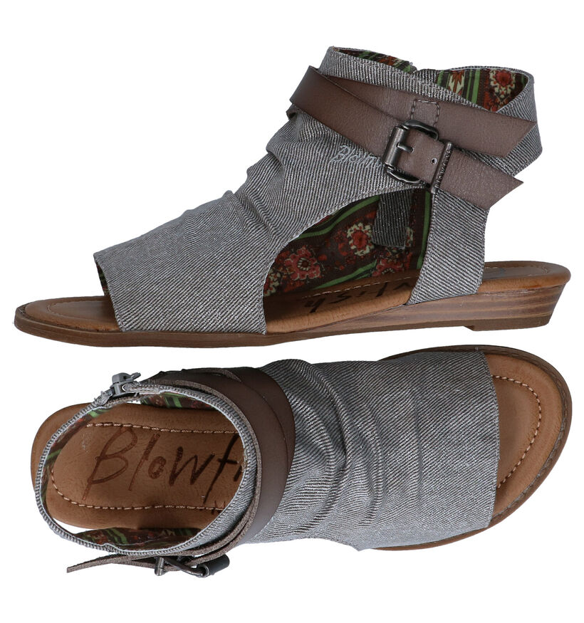 Blowfish Malibu Balla Vegan Zwarte Sandalen in stof (288922)