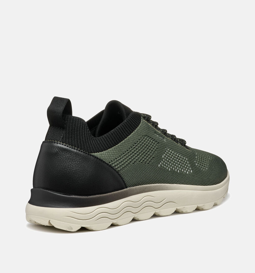 Geox Spherica Groene Veterschoenen voor heren (353844) - geschikt voor steunzolen
