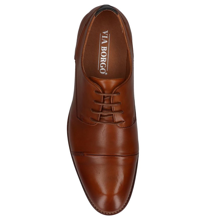 Via Borgo Chaussures habillées en Cognac en cuir (209765)