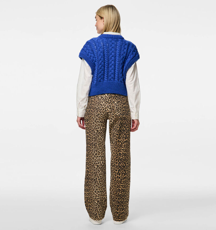 Pieces Salume Bruine Straight leg jeans voor dames (352469)