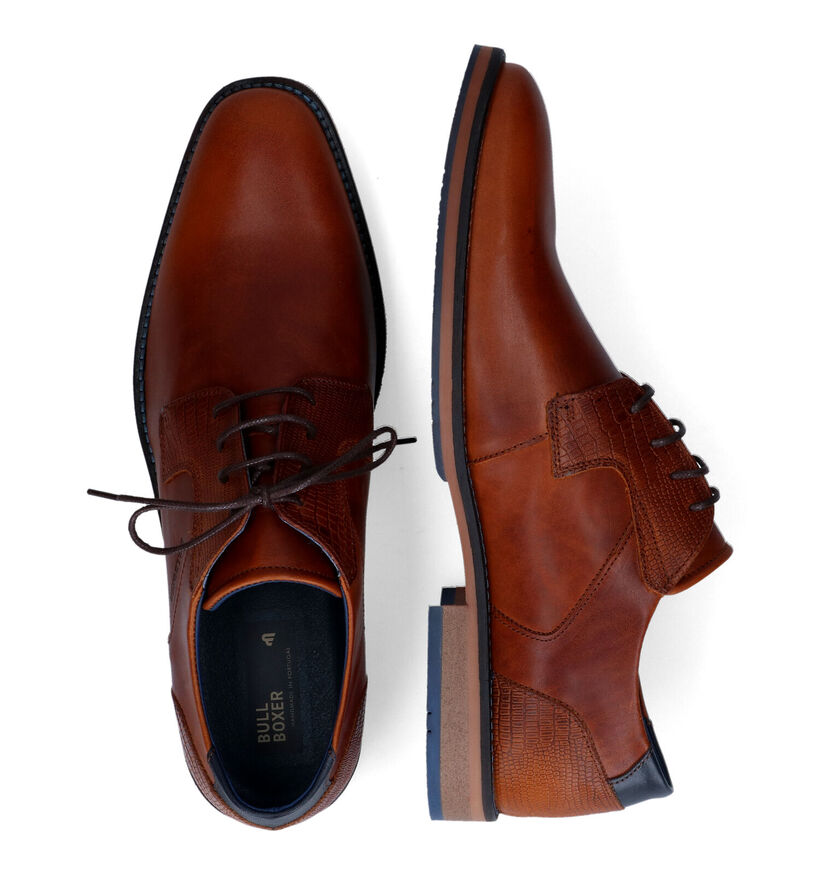 Bullboxer Cognac Geklede Schoenen voor heren (313088) - geschikt voor steunzolen