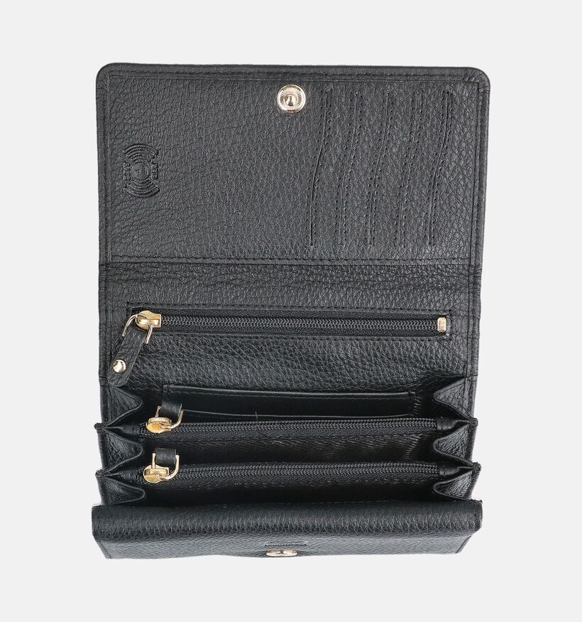 Crinkles Zwarte Portefeuille voor dames (365758)