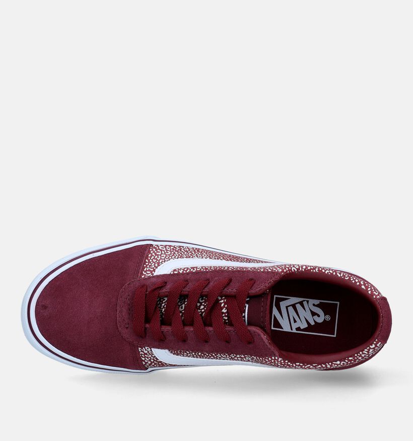 Vans Ward Baskets de skate en Bordeaux pour femmes (333942)