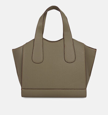 Laurent David Handtassen Wit/Cognac/Groen