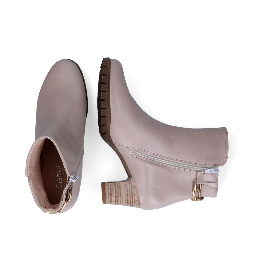 Gabor Beige Enkellaarzen in leer (315327)