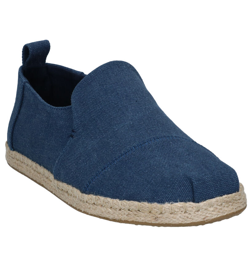 Toms Blauwe Espadrilles in stof (272349)