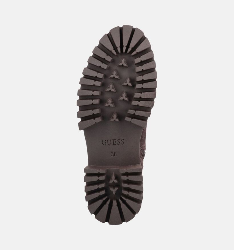 Guess Fizzle Brown Boots &agrave; lacets en Marron pour femmes (379515)