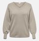 ONLY Carmakoma Ribi Reversible Beige Trui voor dames (374878)
