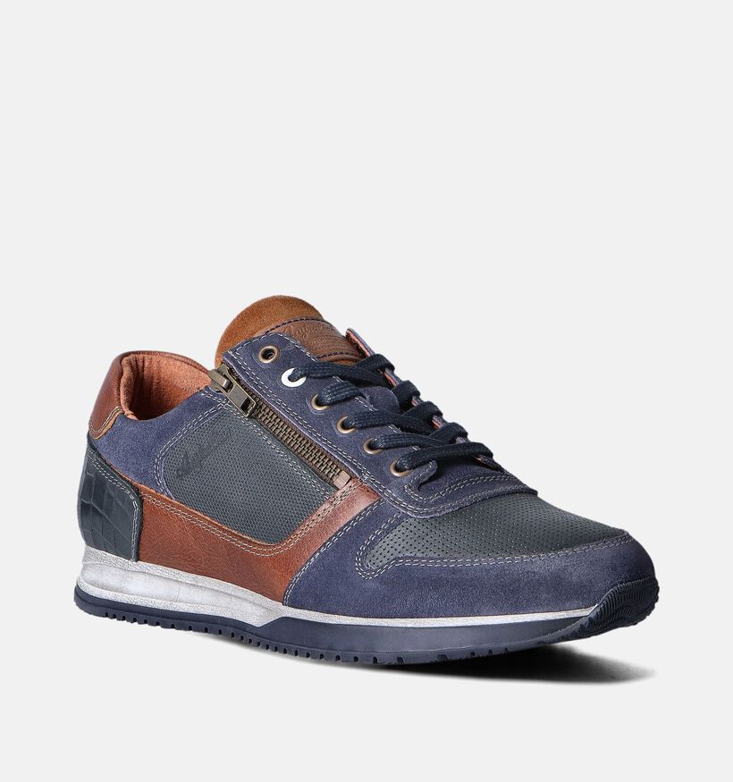 Australian Browning Widht H Blauwe Veterschoenen voor heren (353977) - geschikt voor steunzolen