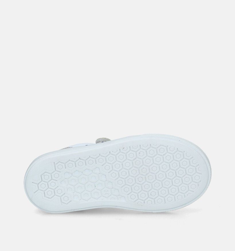 Milo & Mila Chaussures à scratch en Blanc pour garçons (340005) - pour semelles orthopédiques