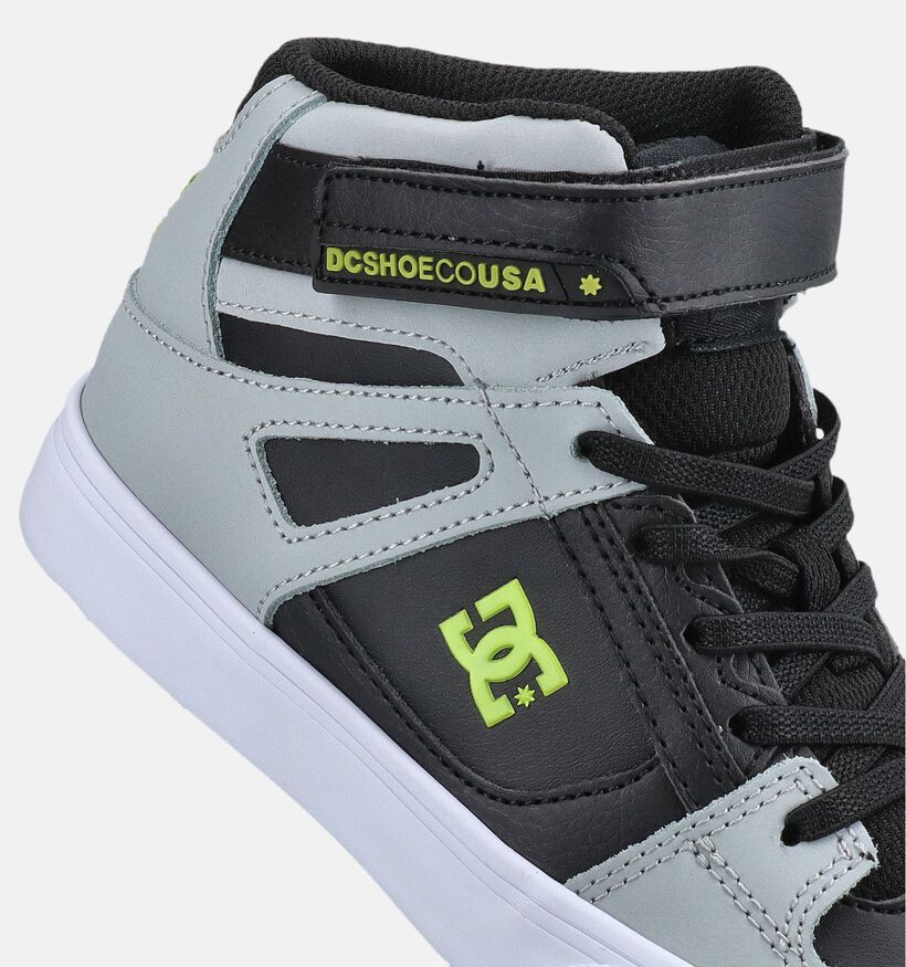 DC Shoes Pure High Top Grijze/Zwarte Hoge Sneakers voor jongens (376201)