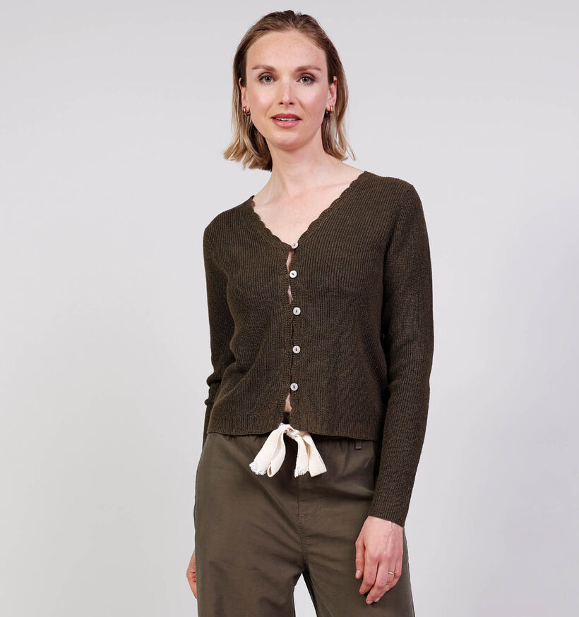 Vero Moda Lexie Shine Gilet en Vert pour femmes (367134)