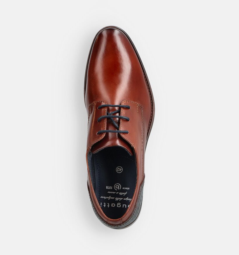 Bugatti Chaussures classiques en Cognac pour hommes (350698)