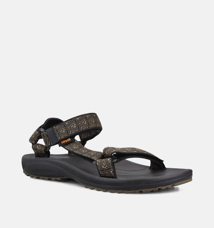 Teva Winsted Sandales en Vert kaki/Noir pour hommes (370671)