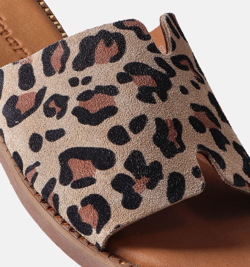 Tamaris Bruine Platte slippers voor dames (354419)