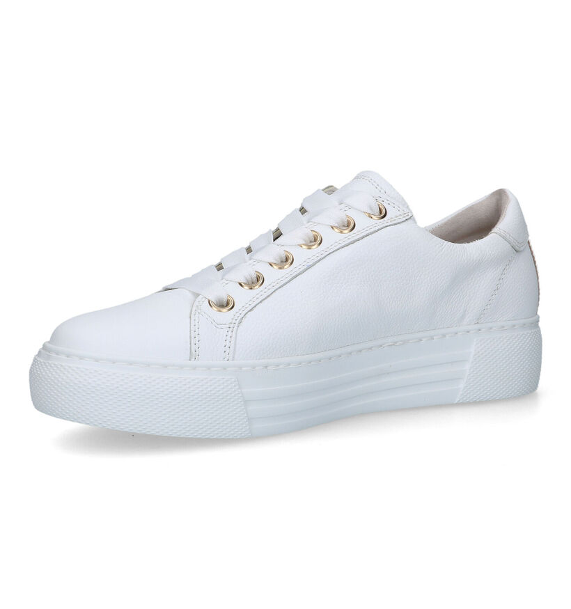 Gabor OptiFit Witte Sneakers in leer (319466)