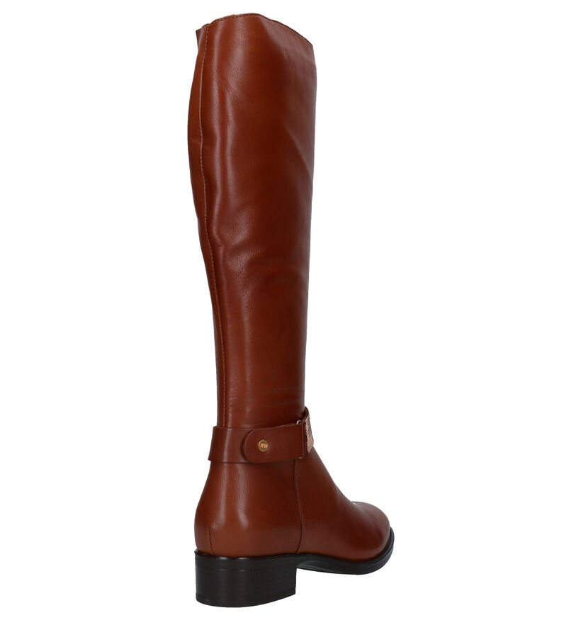 River Island Escape Bottes en Cognac en verni (281916)