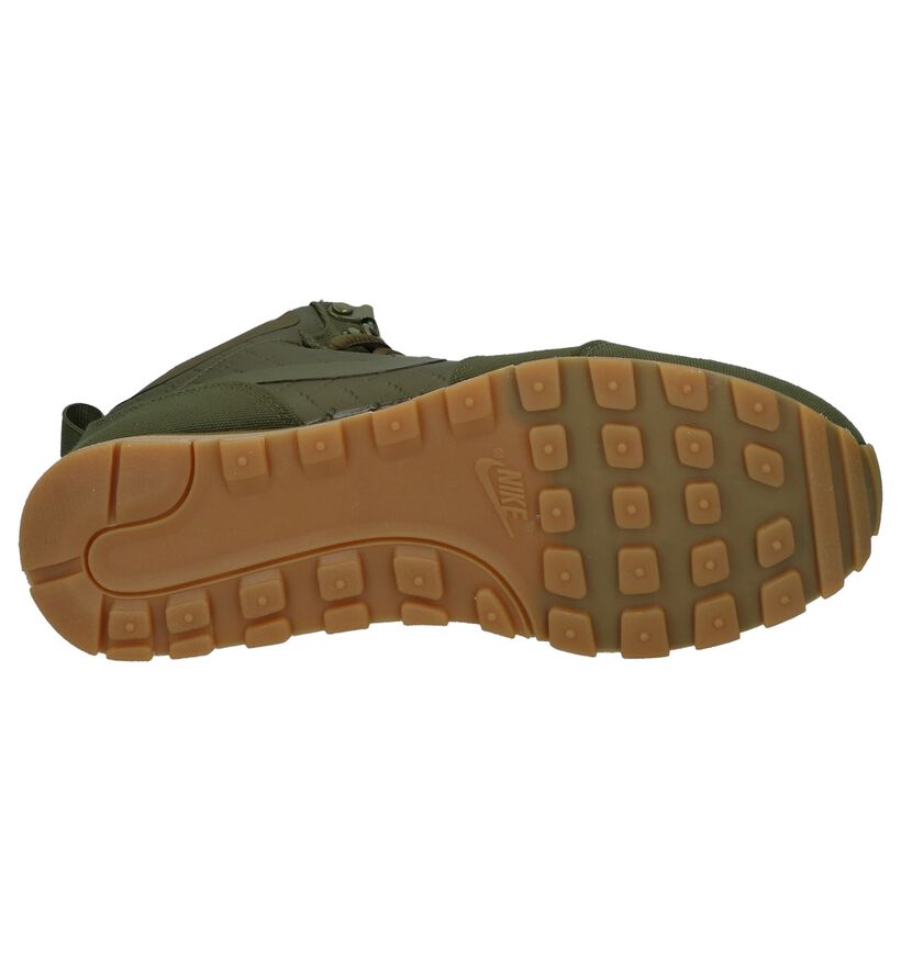 MD Runner Baskets hautes en Vert kaki en simili cuir (233336)