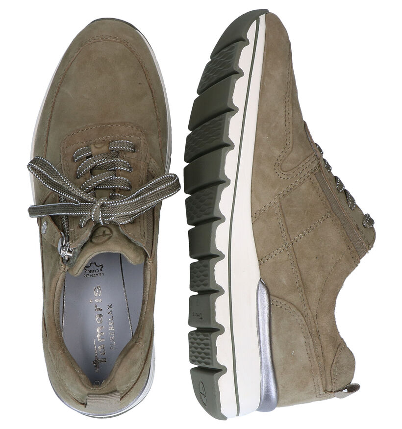 Tamaris Chaussures à lacets en Khaki pour femmes (296760) - pour semelles orthopédiques