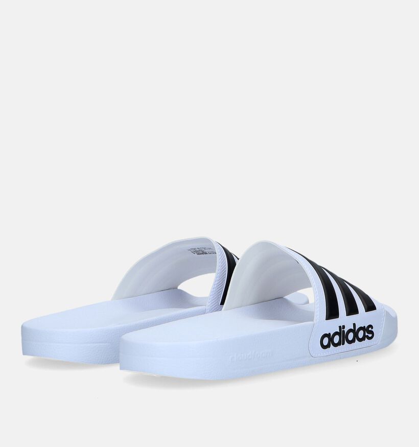 adidas Adilette Claquettes de picine en Blanc pour hommes (324942)