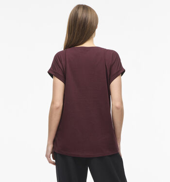 Vila T-shirts Zwart/Blauw/Rood/Bordeaux