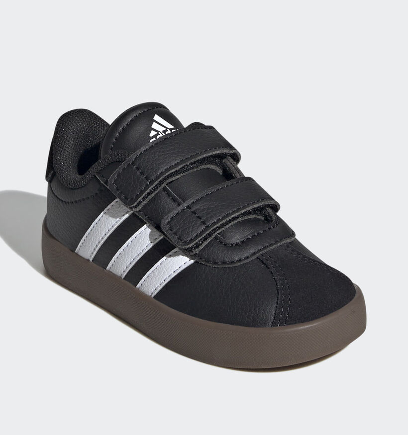 adidas VL Court 3.0 Zwarte Sneakers voor meisjes, jongens (359693) - geschikt voor steunzolen