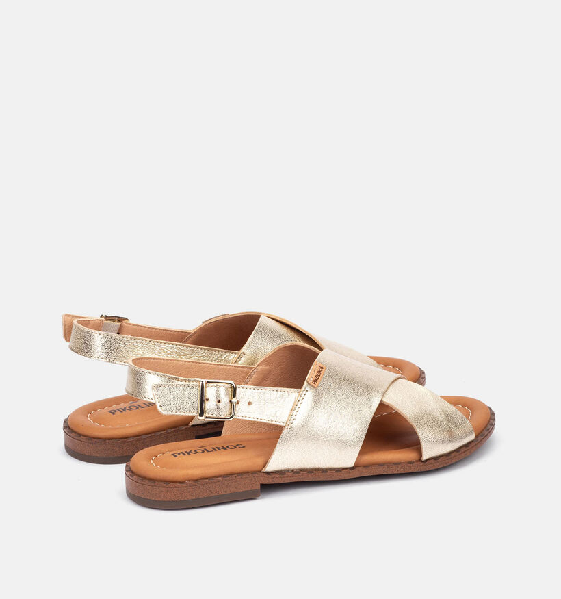 Pikolinos Algar Gouden Platte Sandalen voor dames (370544)