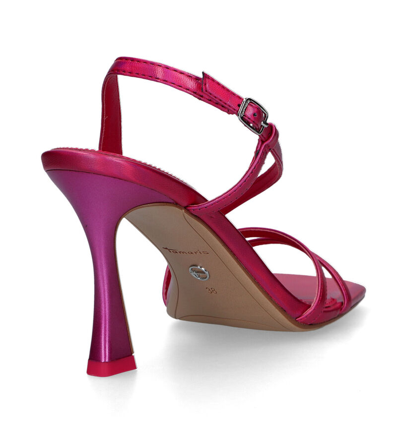 Tamaris Sandales à talons en Fuchsia pour femmes (322342)