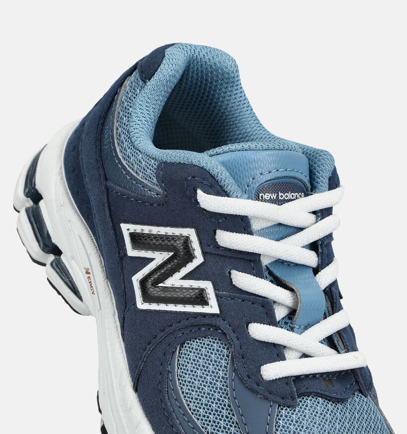 New Balance 2002 Baskets basses en Bleu fonc&eacute; pour gar&ccedil;ons (375256) - pour semelles orthop&eacute;diques