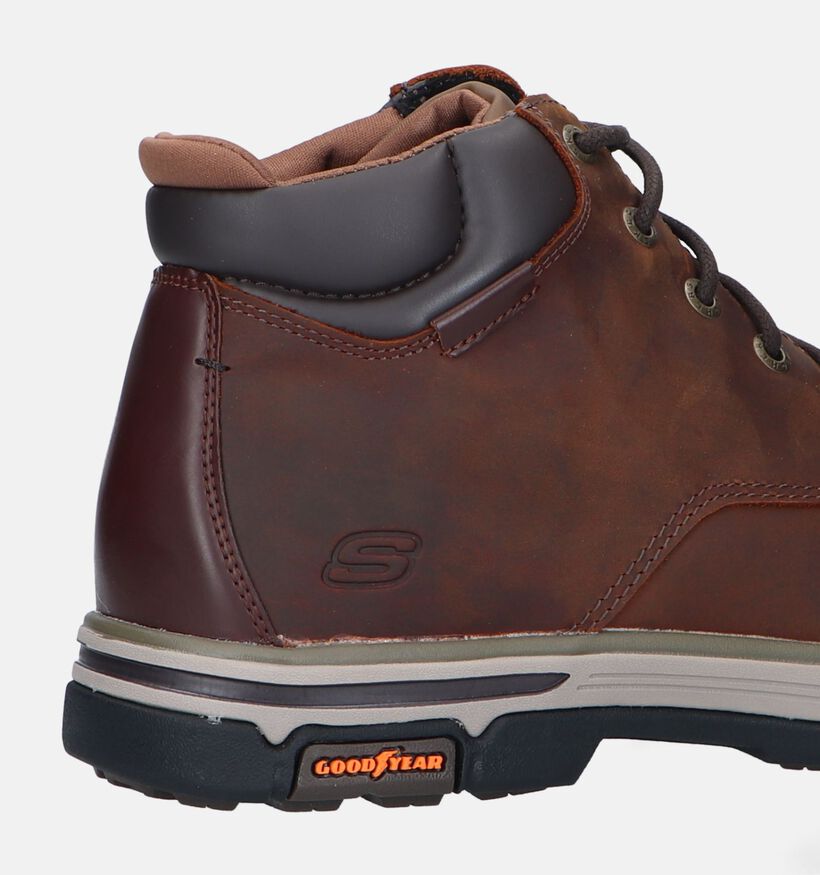 Skechers Segment 2.0 Relaxed Fit Chaussures à lacets en Cognac pour hommes (327844) - pour semelles orthopédiques