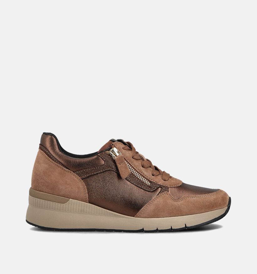 Gabor Bruine Veterschoenen voor dames (360309) - geschikt voor steunzolen