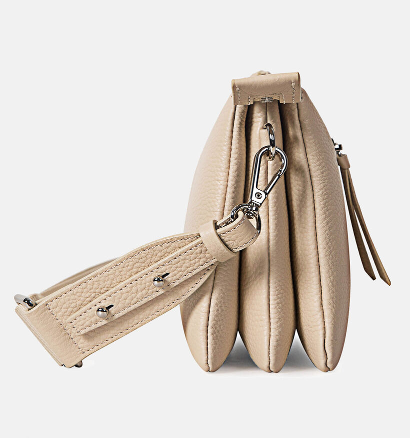 Crinkles Ecru Crossbody Tas voor dames (342312)