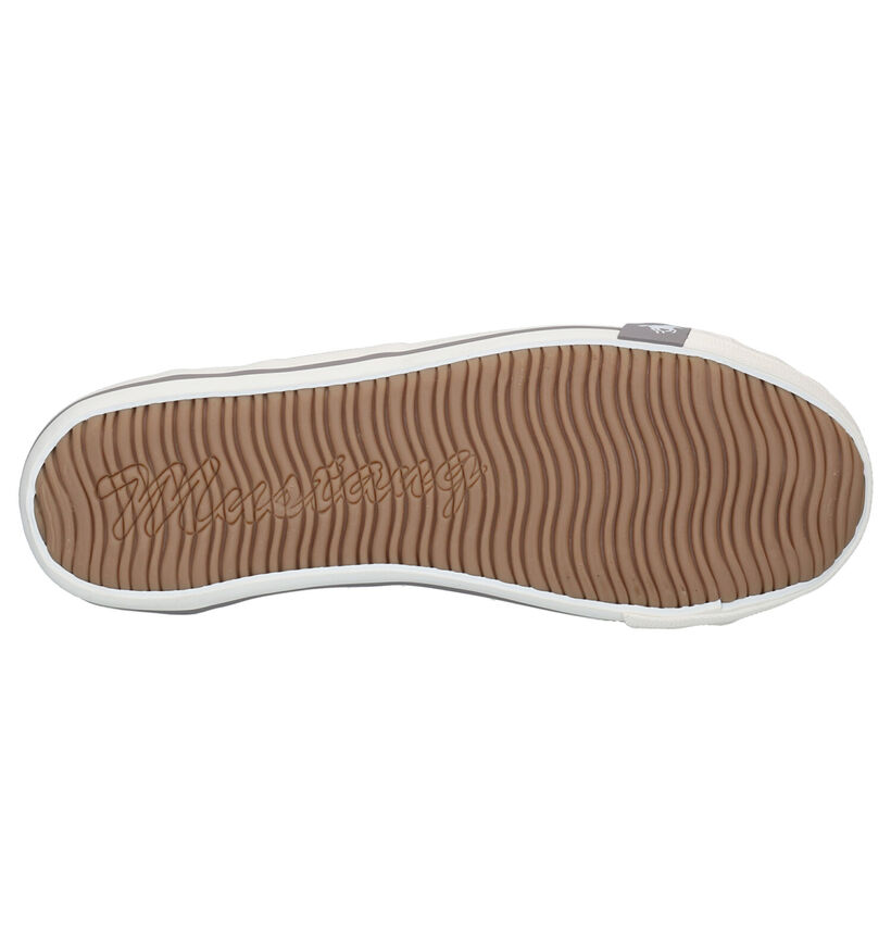 Mustang Slip-ons en Bleu foncé en textile (303683)