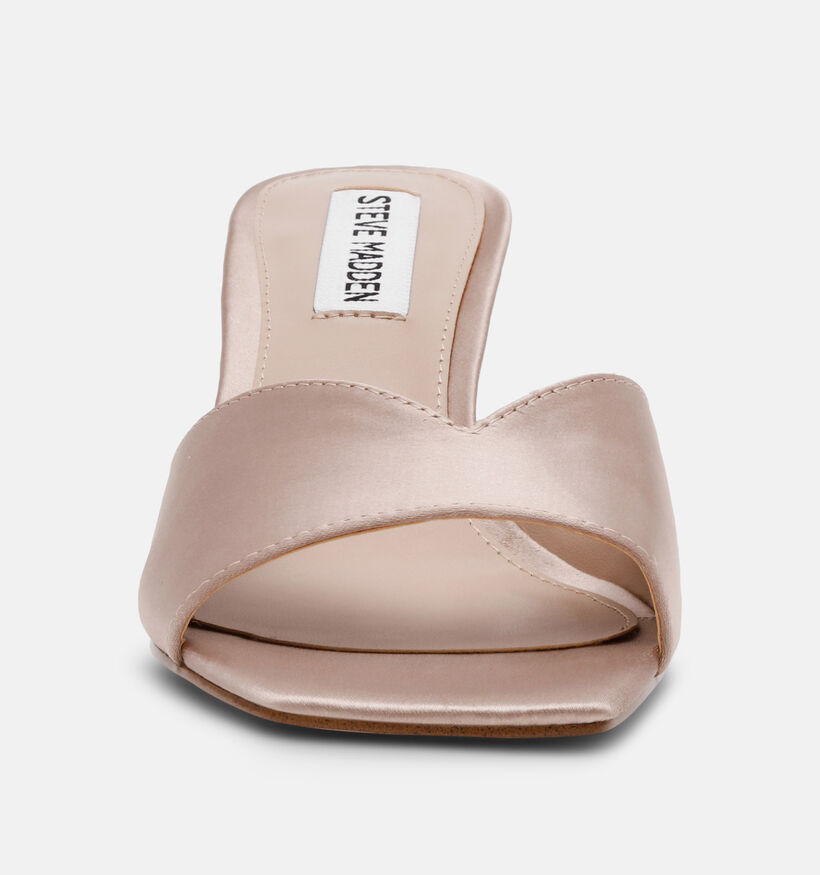 Steve Madden Ivie Satin Nu-pieds en Taupe pour femmes (379922)