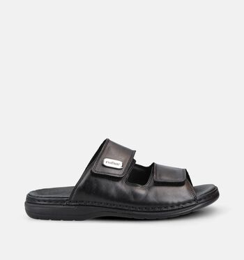 Rieker Slippers Zwart/Bruin