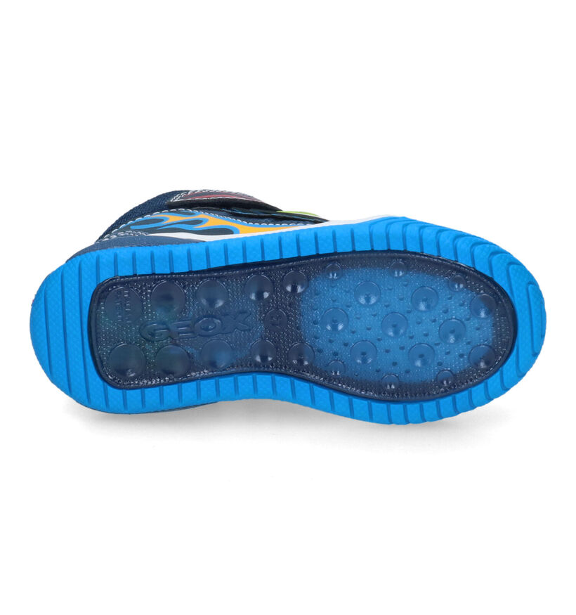 Geox Inek Baskets en Bleu pour garçons (312558) - pour semelles orthopédiques