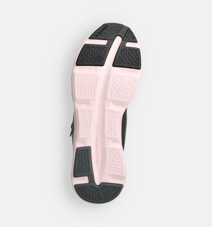 Skechers Glide-Step Altus Kaki/Roze Sneakers voor dames (359707) - geschikt voor steunzolen