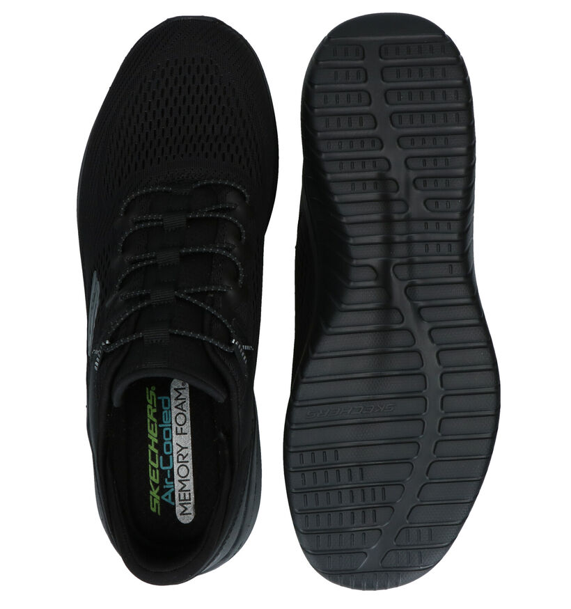 Skechers Ultra Flex Baskets en Noir en textile (293901)