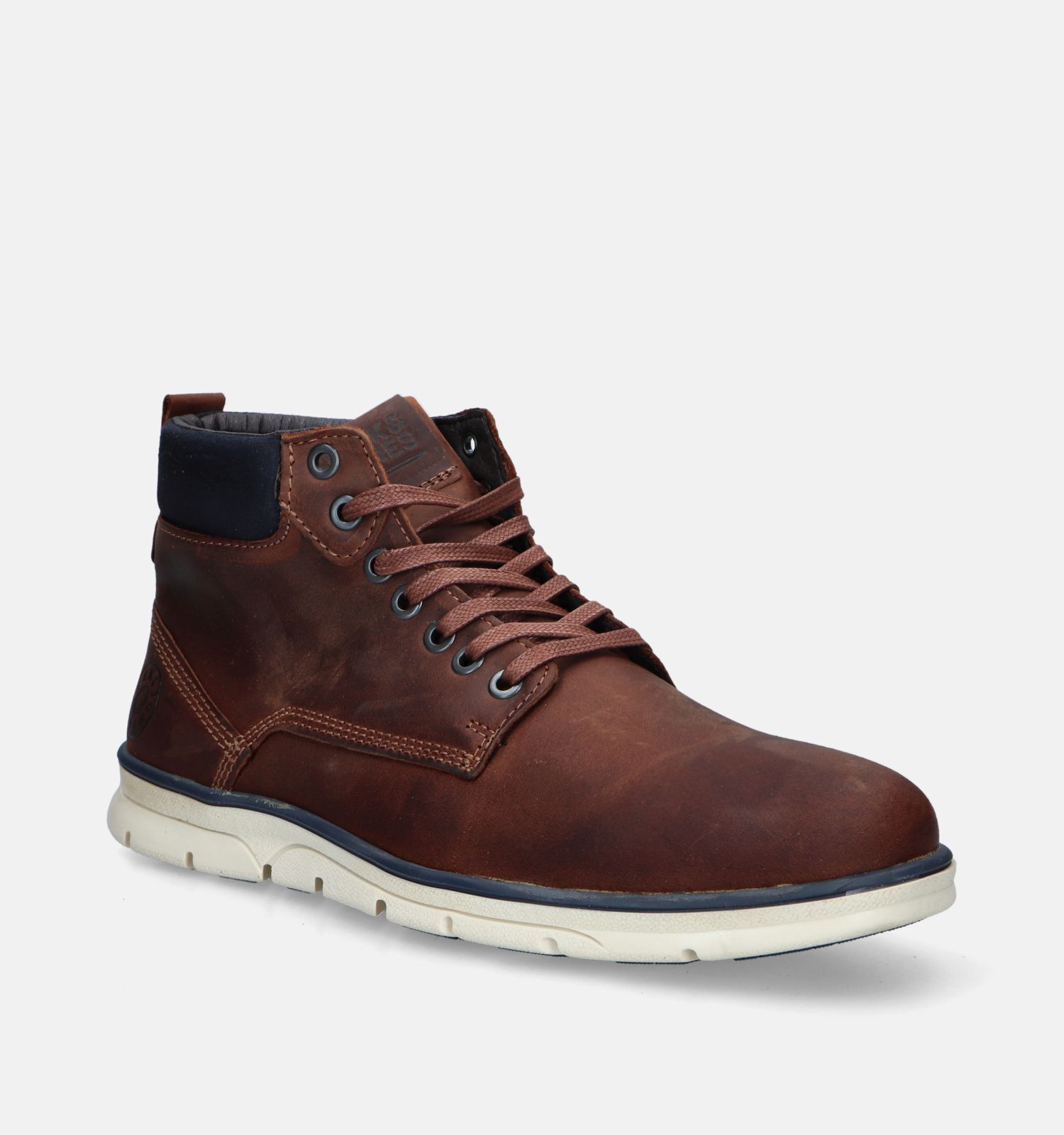 Jack Jones Tubar Leather Bruine Boots Heren Hoge schoenen Online op TORFS.BE