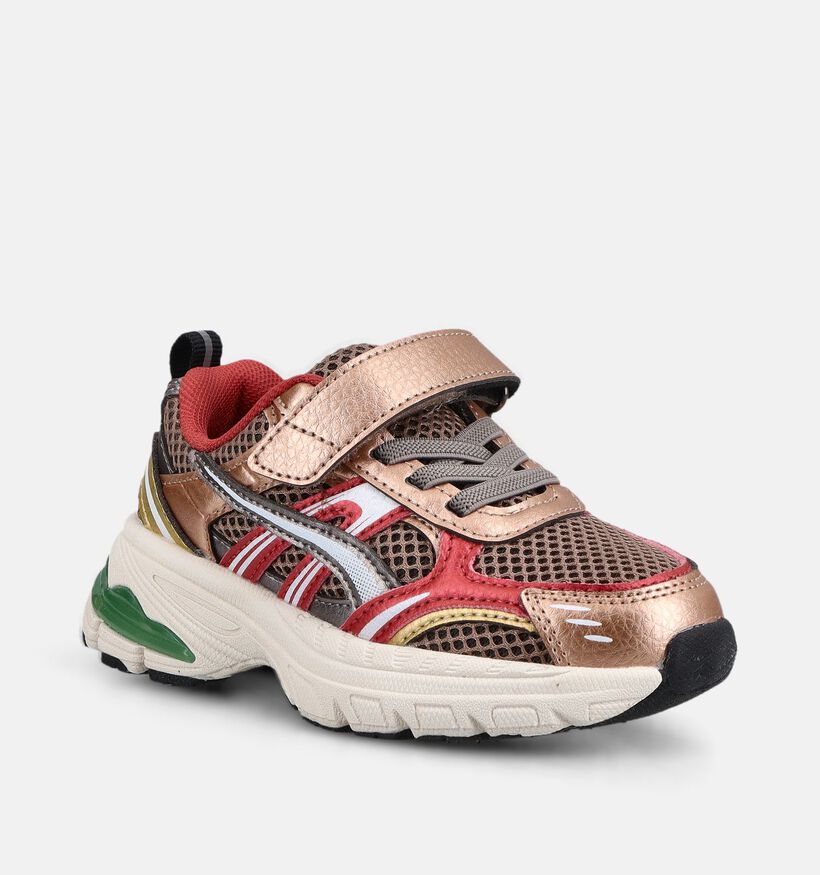 Milo & Mila Baskets basses en Taupe/Multi pour filles (378914)