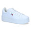 TH Tommy Jeans Flatform Witte sneakers in leer (318209)
