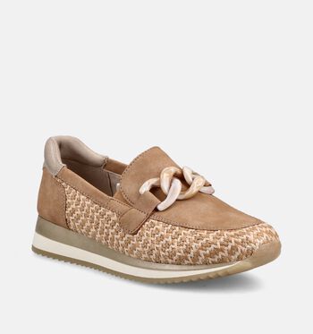 Jana Chaussures plates Or/Cognac/Bleu