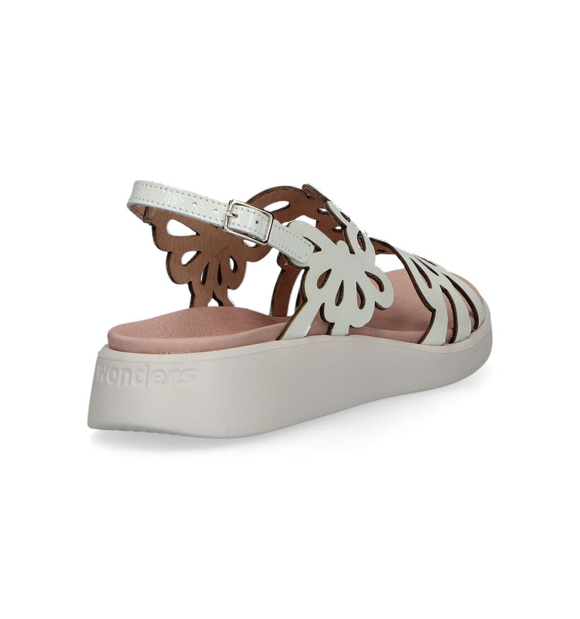 Wonders Sandales compensées en Blanc en cuir (324728)