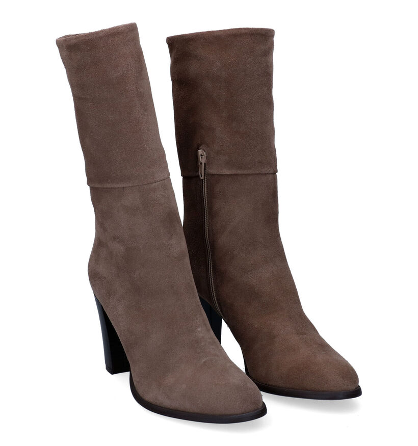 Signatur Bottes courtes en Taupe pour femmes (308203)