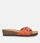 Scholl Amalfi Mules en Orange en cuir (336780)