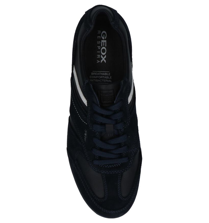 Casual Schoenen met Veters Donkerblauw Geox Renan in nubuck (212585)